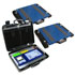 Portables, avec deux plates-formes de pesage pour un maximum de 8.000 kg, lcran inclut imprimante, rsolution de 5 kg