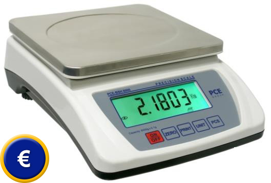 Balance de table cuisine pèse aliment numérique - 6 kg / 0,2 g