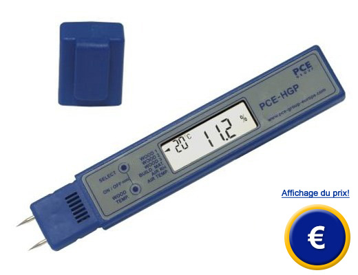 Appareil de mesure de l'humidité du matériau PCE-HGP