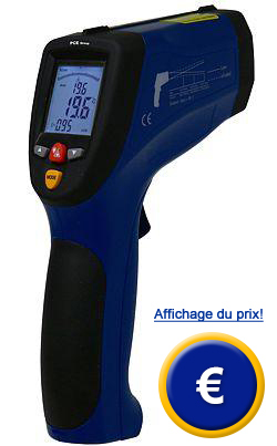 Mesureur de température laser PCE-675-ICA avec Type K inclus