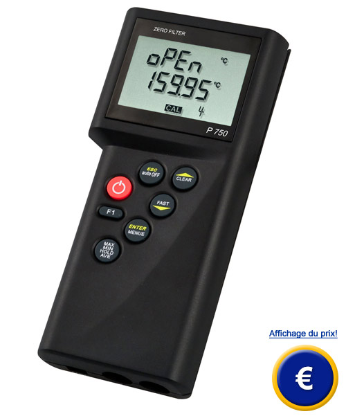 Thermomètre de haute precision MH 3750 - Pour sonde PT100 4 fils
