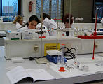 Usage des balances scolaires dans le laboratoire de l'Universit de la Ruhr  Bochum